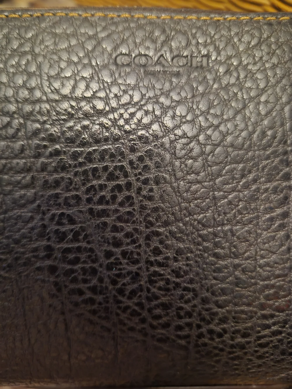 Coach Women's Black Leather Wallet - Coach